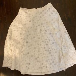 White crochet midi skirt - never worn!